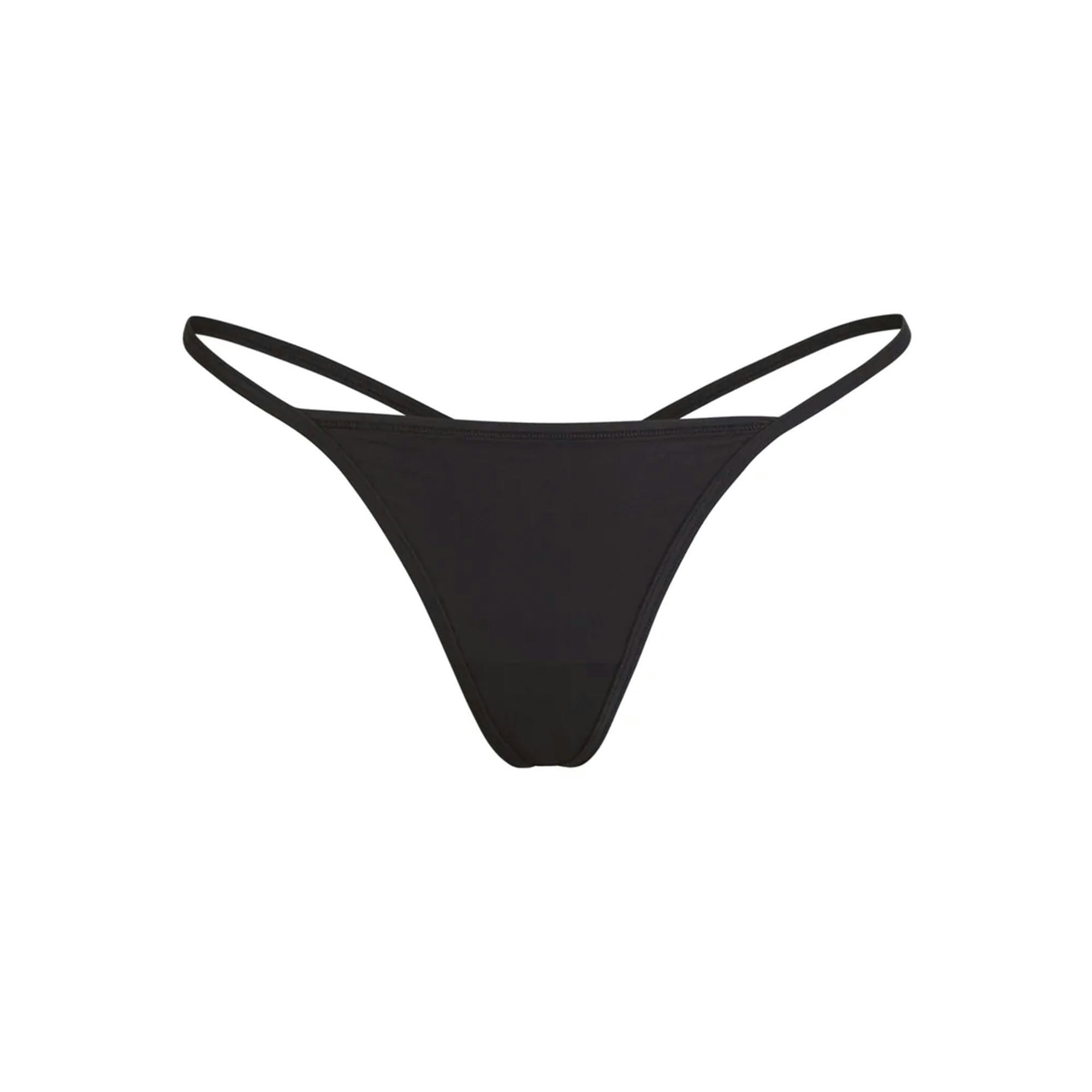 FITS EVERYBODY T-STRING THONG - ONYX
