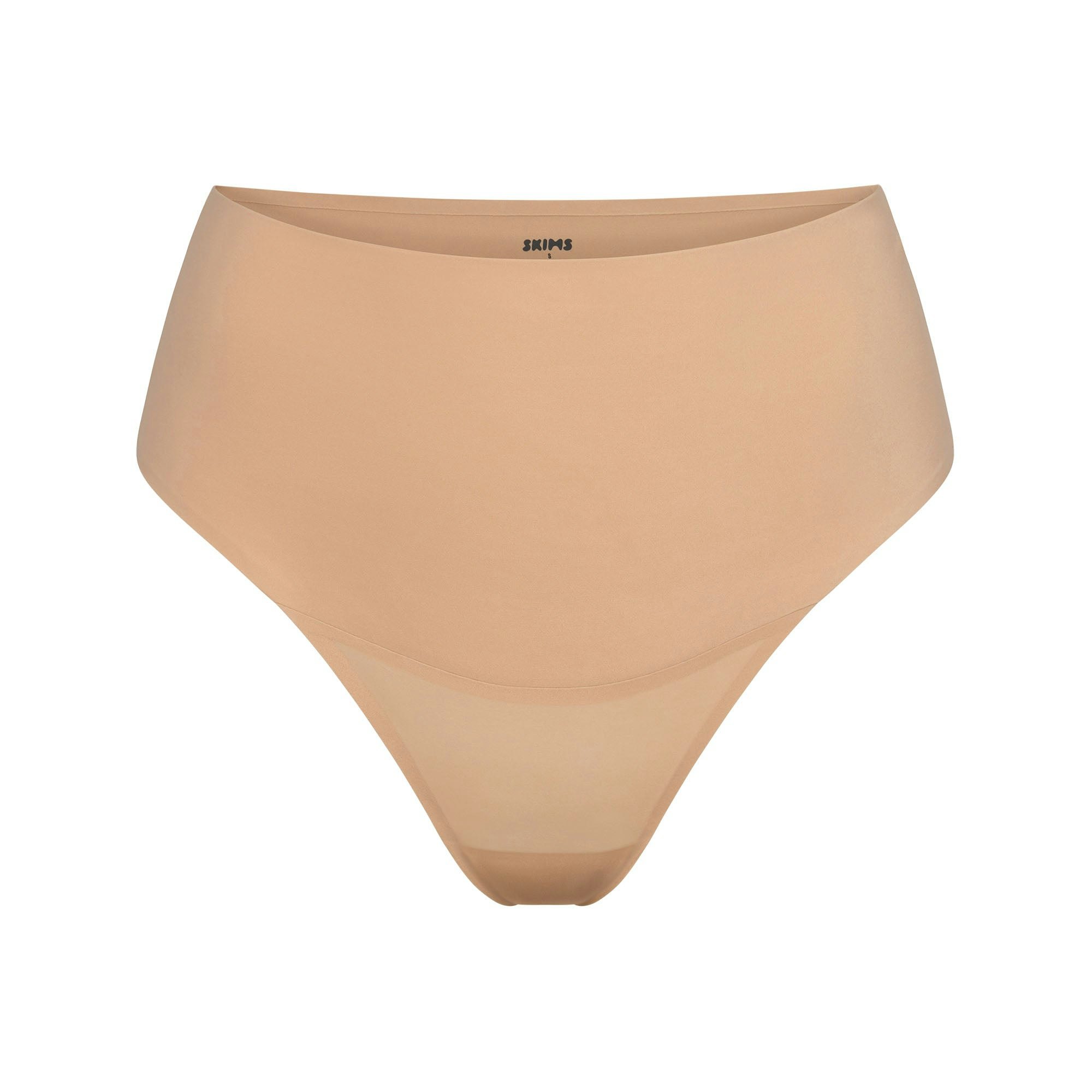 SMOOTHING INTIMATES HIGH-WAISTED THONG - CLAY