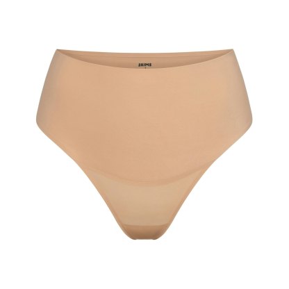SMOOTHING INTIMATES HIGH-WAISTED THONG - CLAY
