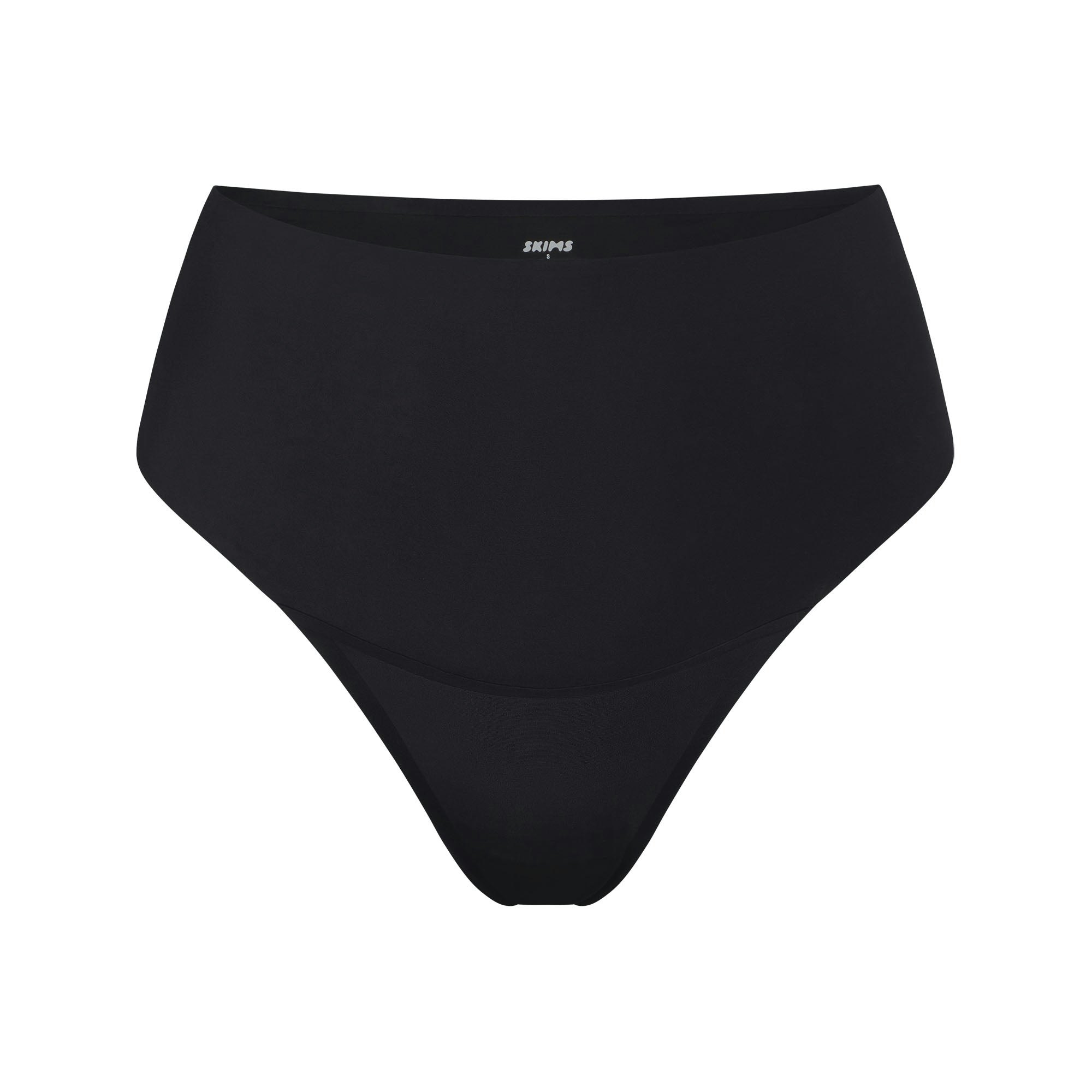 SMOOTHING INTIMATES HIGH-WAISTED THONG - ONYX