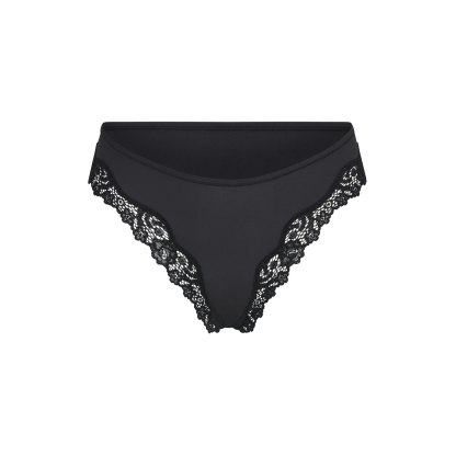 FITS EVERYBODY LACE TANGA - ONYX