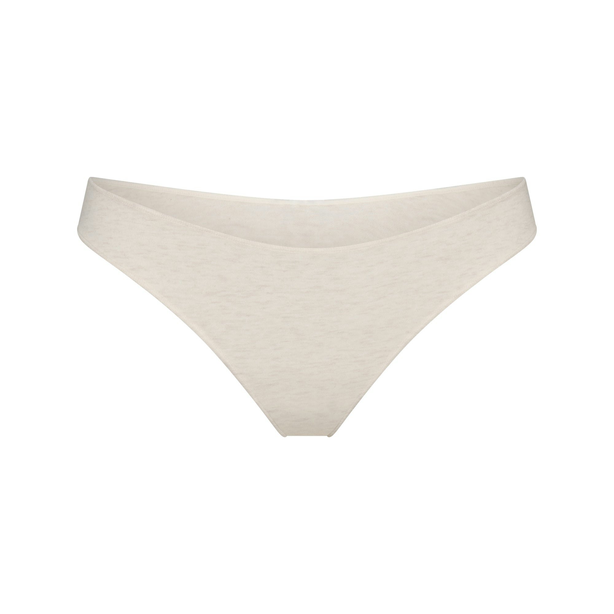 LIGHTWEIGHT COTTON THONG - OATMEAL HEATHER