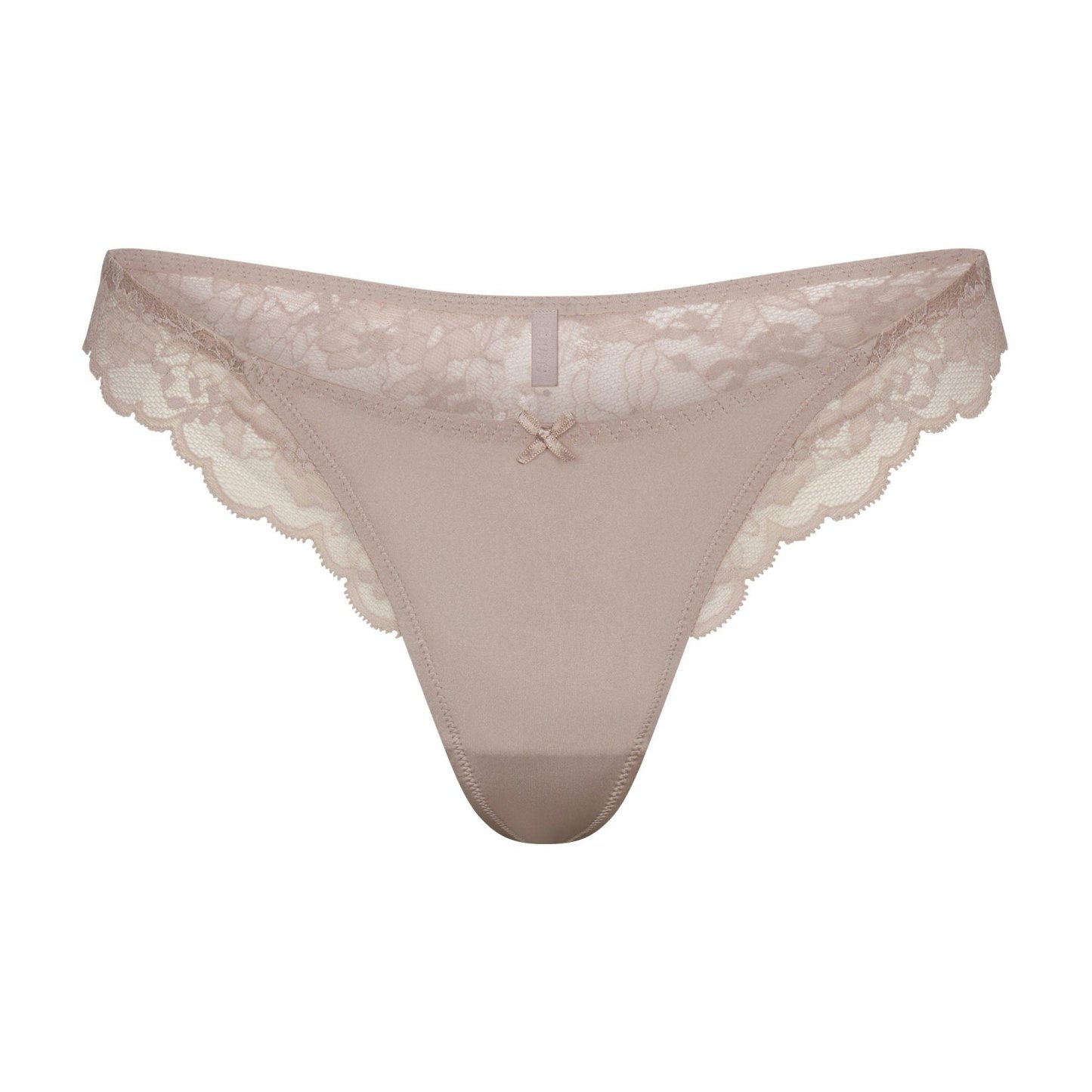 SKIMS LACE THONG - FAWN