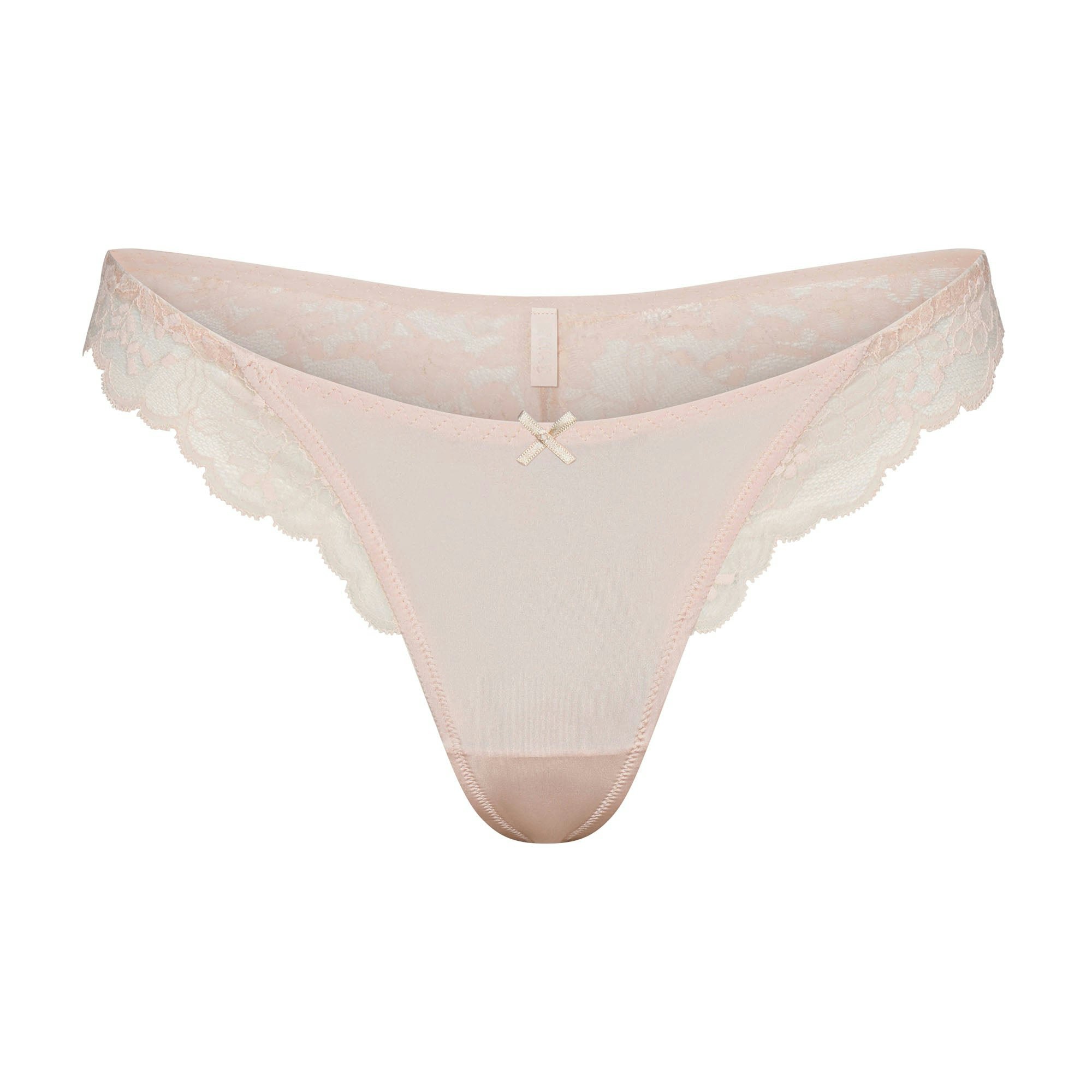 SKIMS LACE THONG - PRIMROSE