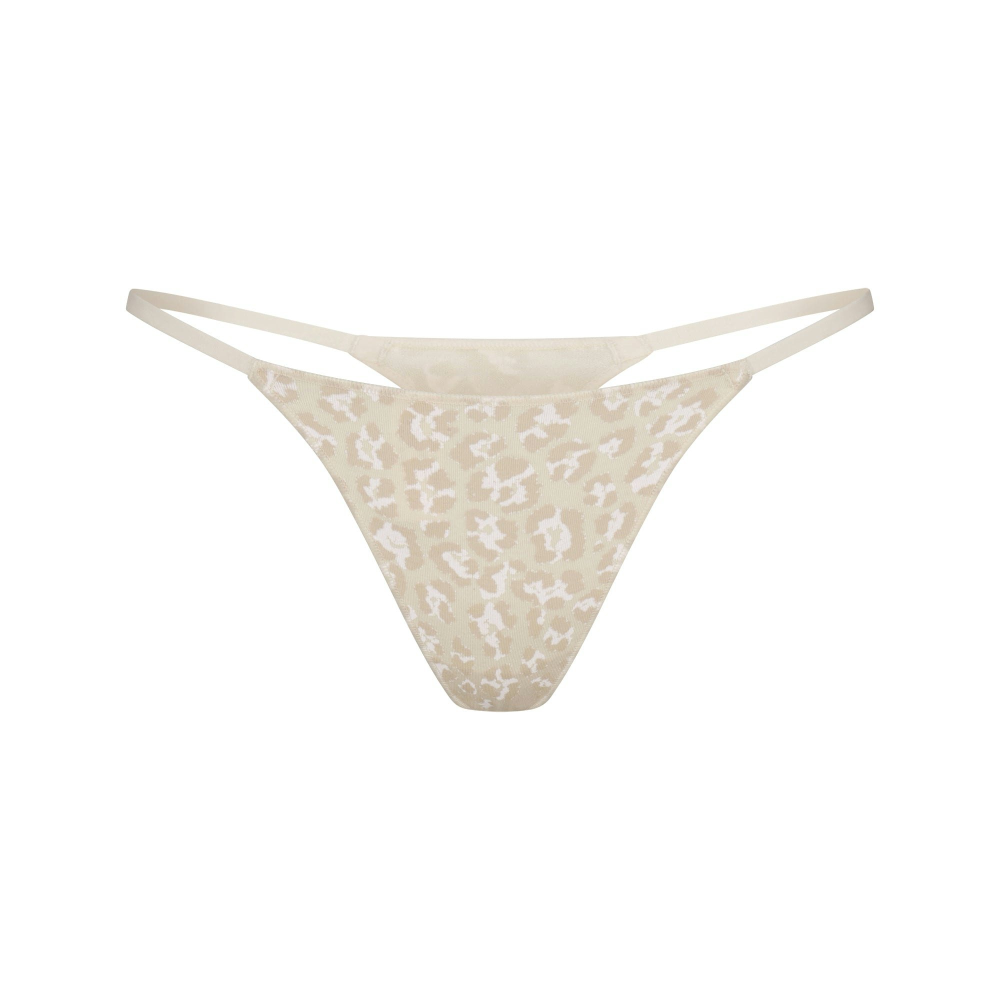LIGHTWEIGHT COTTON STRING THONG - DELTA LEOPARD