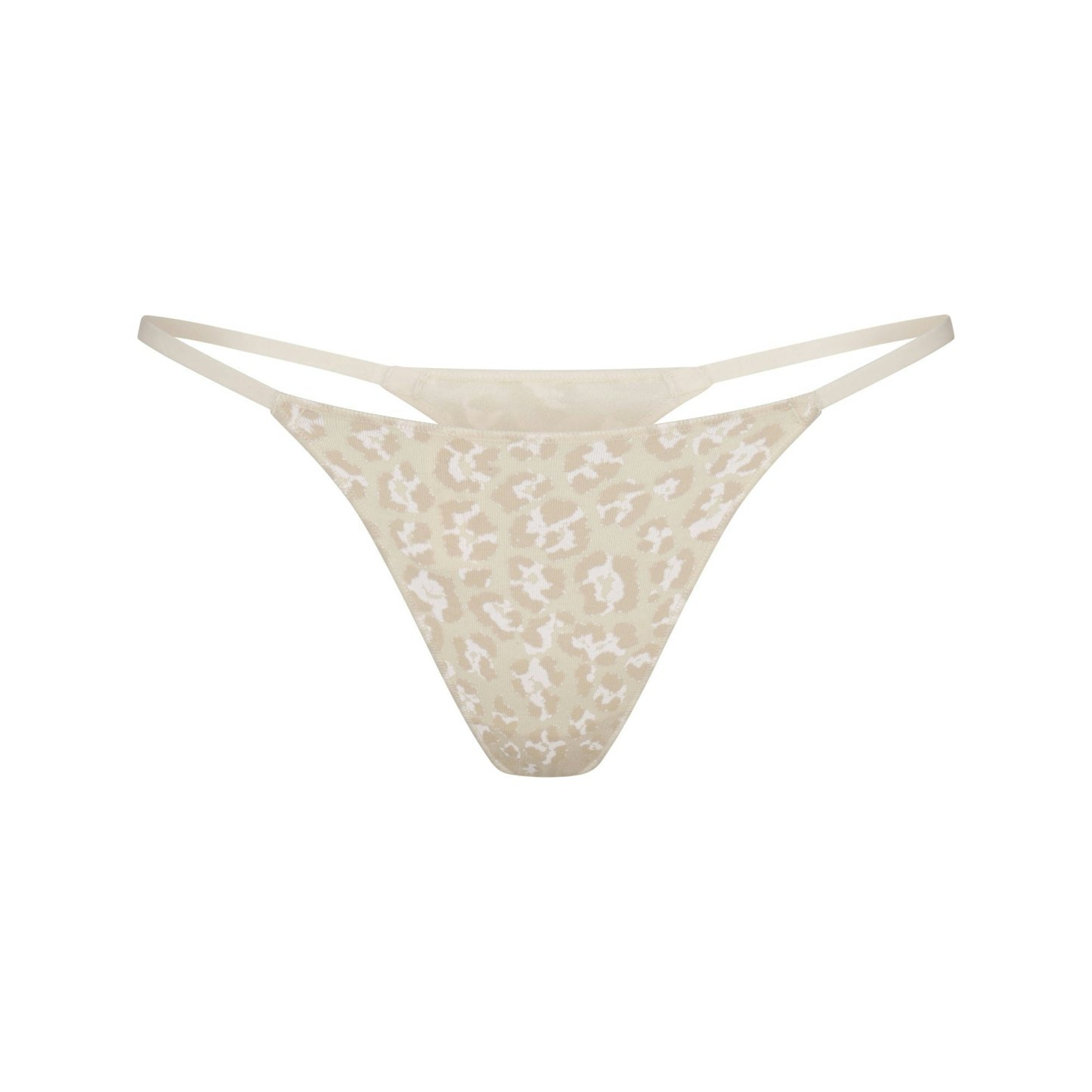 LIGHTWEIGHT COTTON STRING THONG - DELTA LEOPARD