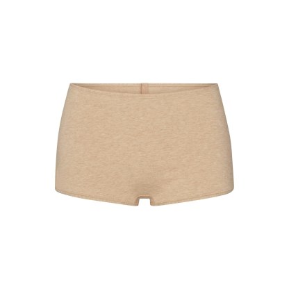 EVERYDAY COTTON BOY SHORT - CLAY HEATHER