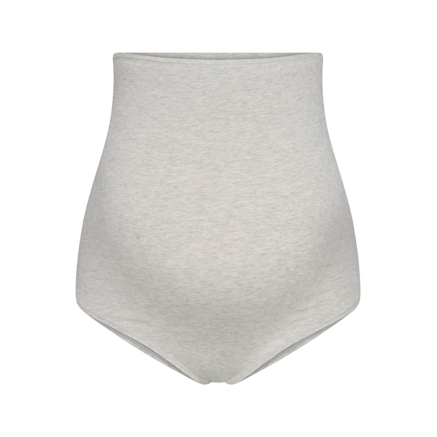 COTTON JERSEY MATERNITY HIGH-WAISTED BRIEF 5-PACK - LIGHT HEATHER GREY