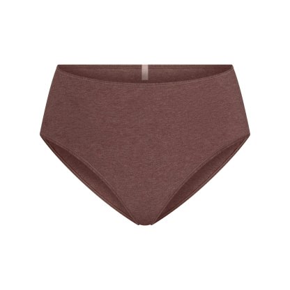 EVERYDAY COTTON BRIEF - COCOA HEATHER