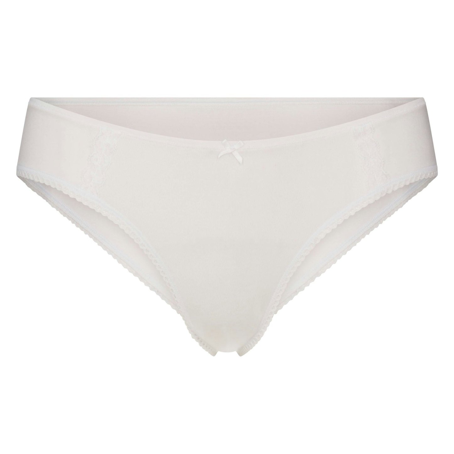 LIGHTWEIGHT COTTON LACE HIPSTER - SNOW