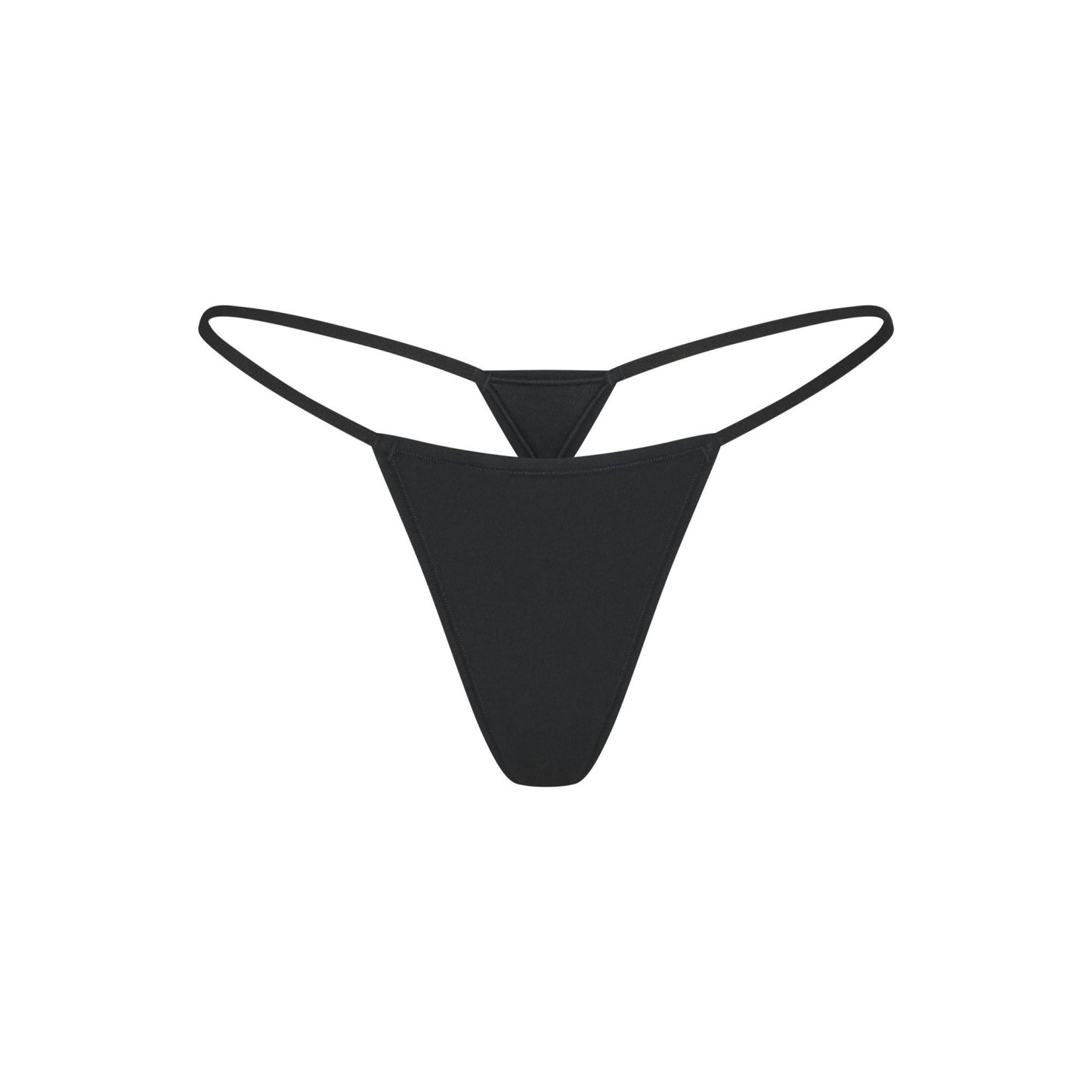 EVERYDAY COTTON STRING THONG - ONYX