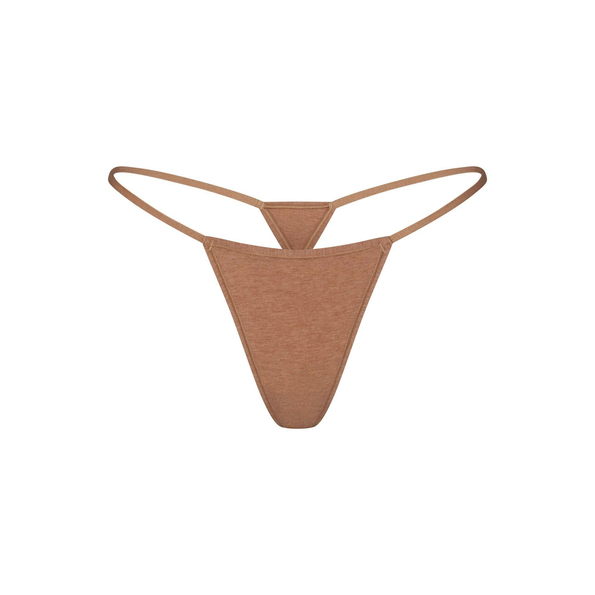 EVERYDAY COTTON STRING THONG - SIENNA HEATHER