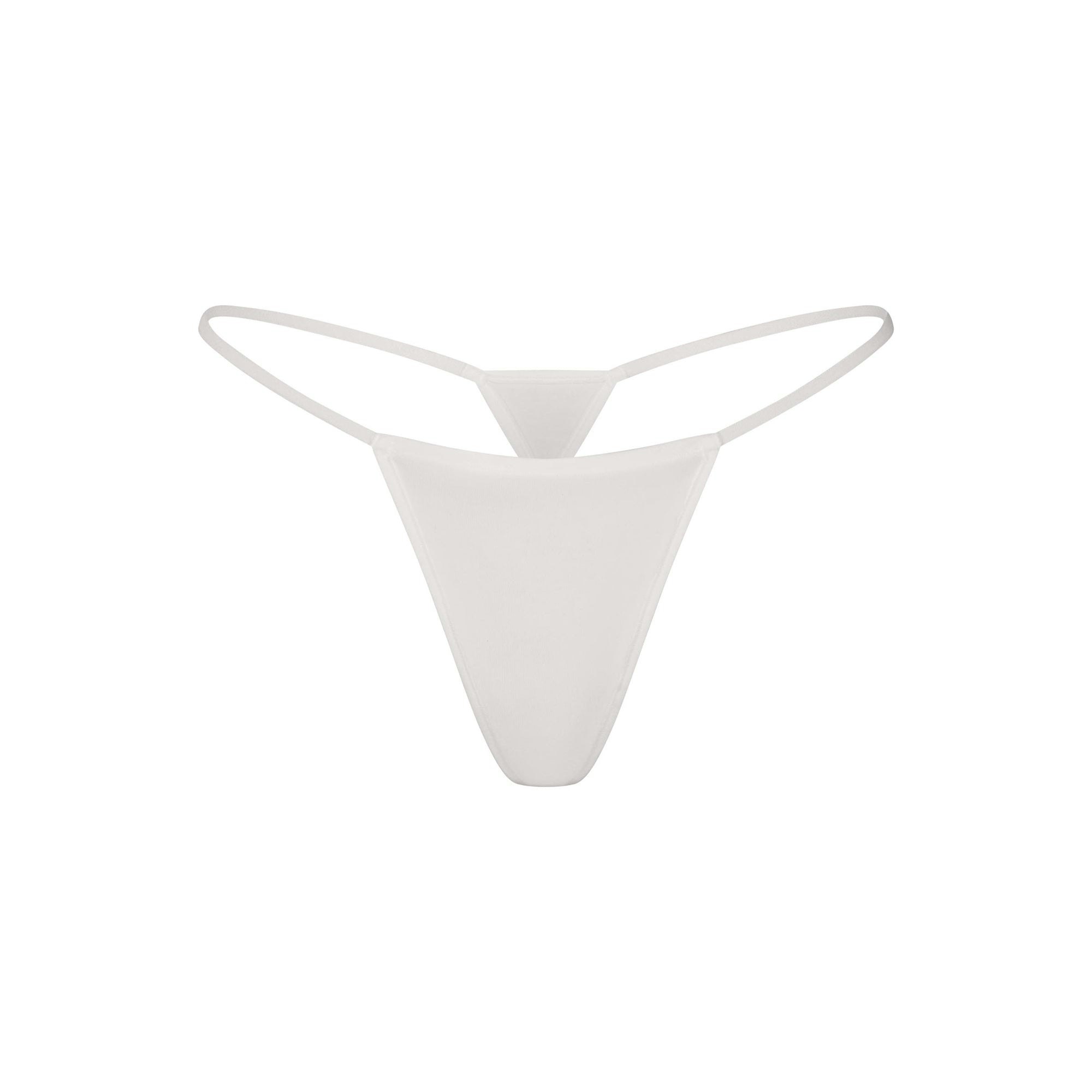 EVERYDAY COTTON STRING THONG - SNOW