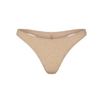 EVERYDAY COTTON THONG - CLAY HEATHER