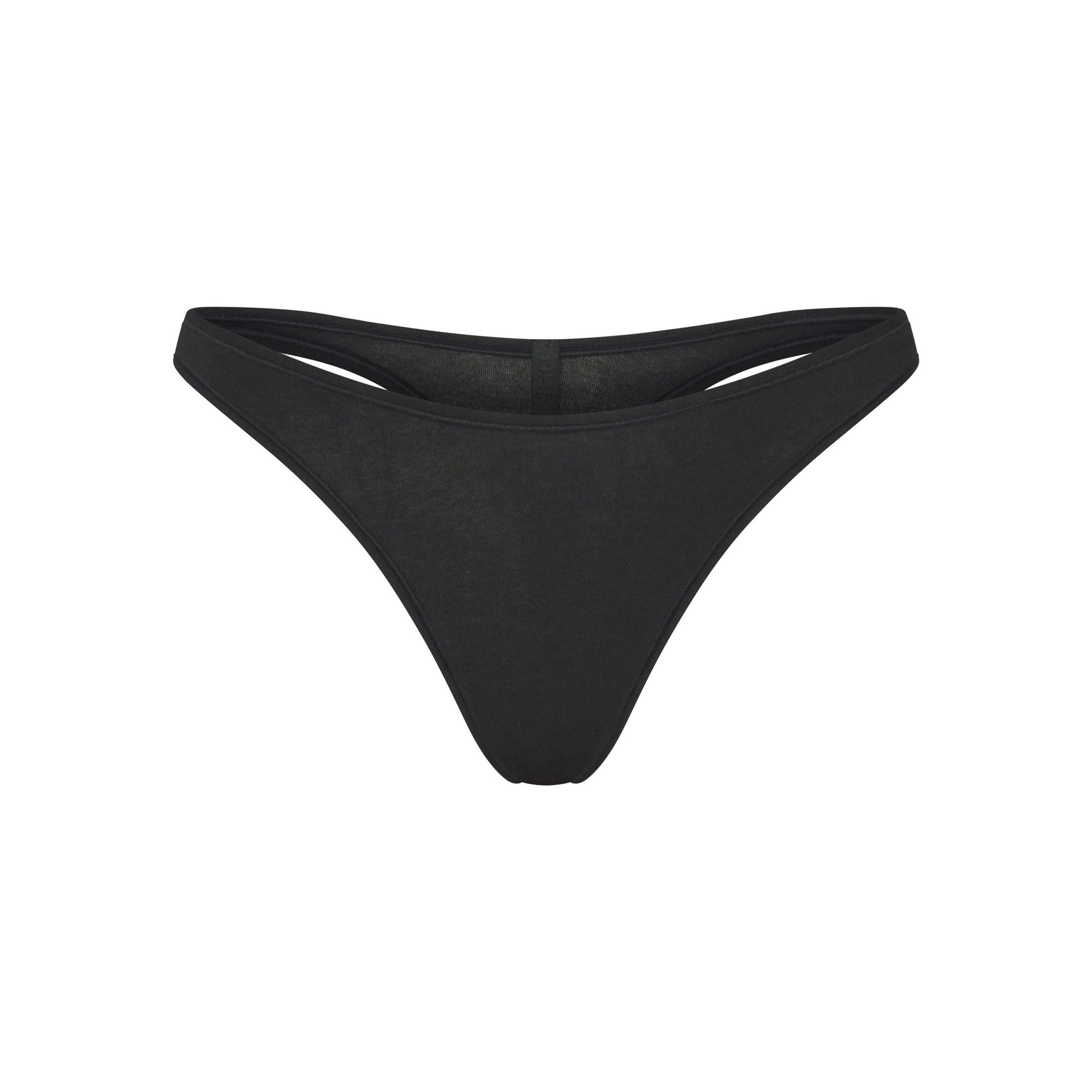 EVERYDAY COTTON THONG - ONYX
