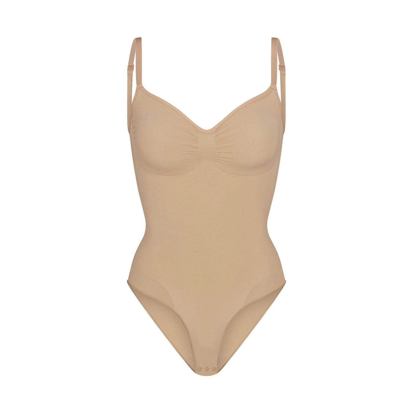 SEAMLESS SCULPT BRIEF BODYSUIT - CLAY