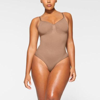 SEAMLESS SCULPT BRIEF BODYSUIT - SIENNA