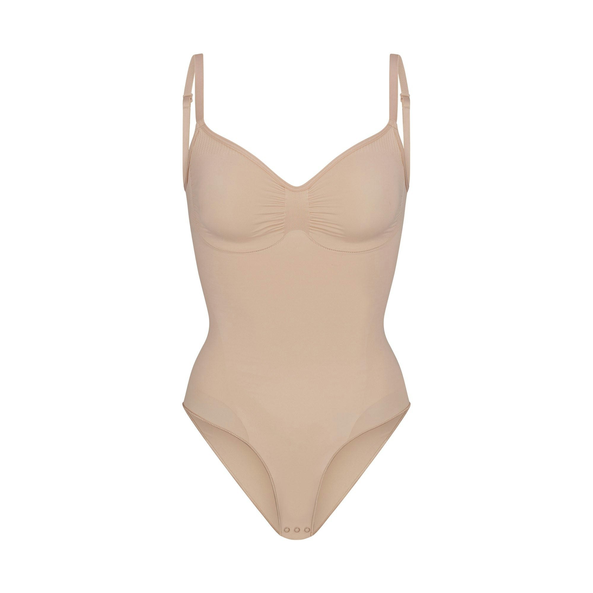 SEAMLESS SCULPT BRIEF BODYSUIT - MICA