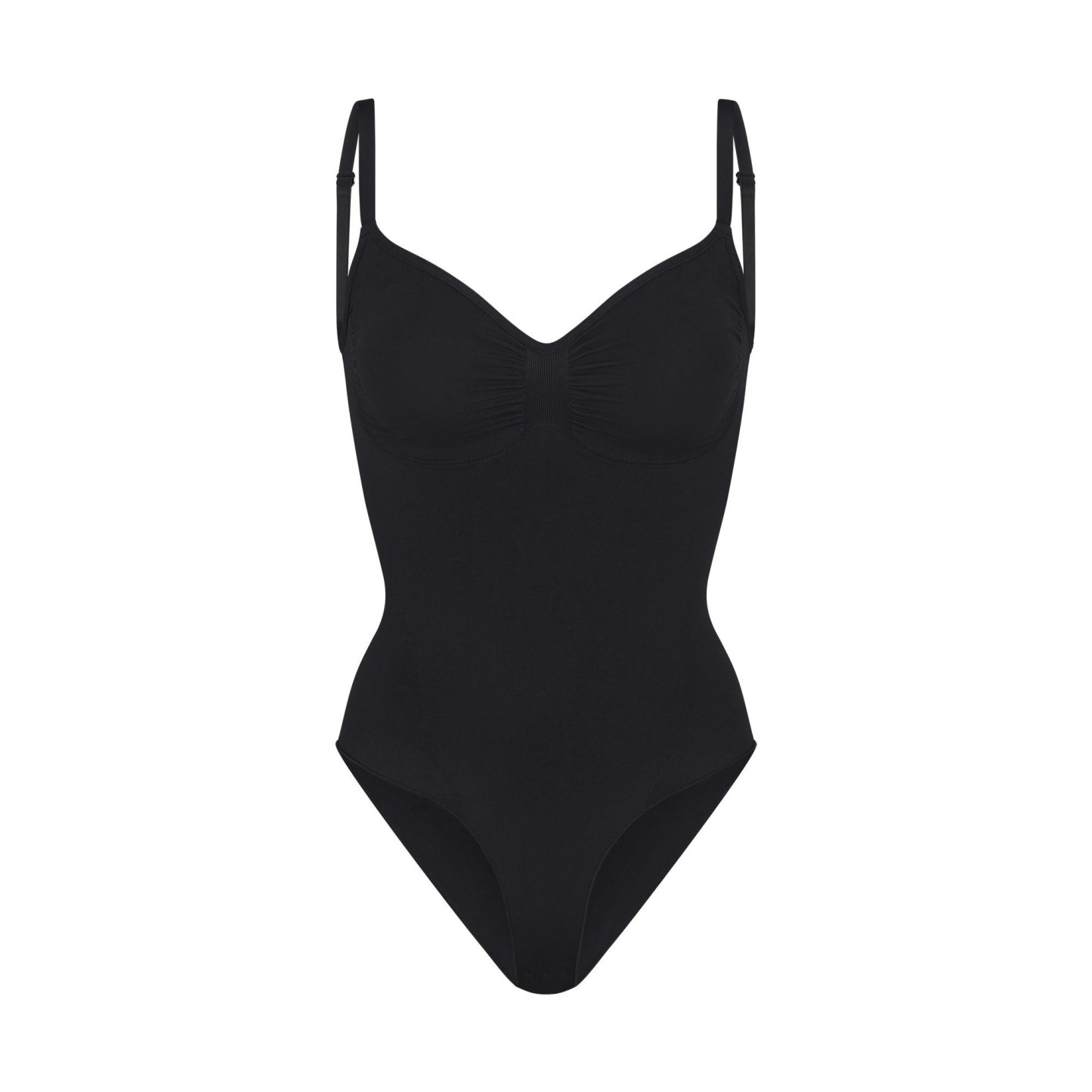 SEAMLESS SCULPT BRIEF BODYSUIT - ONYX