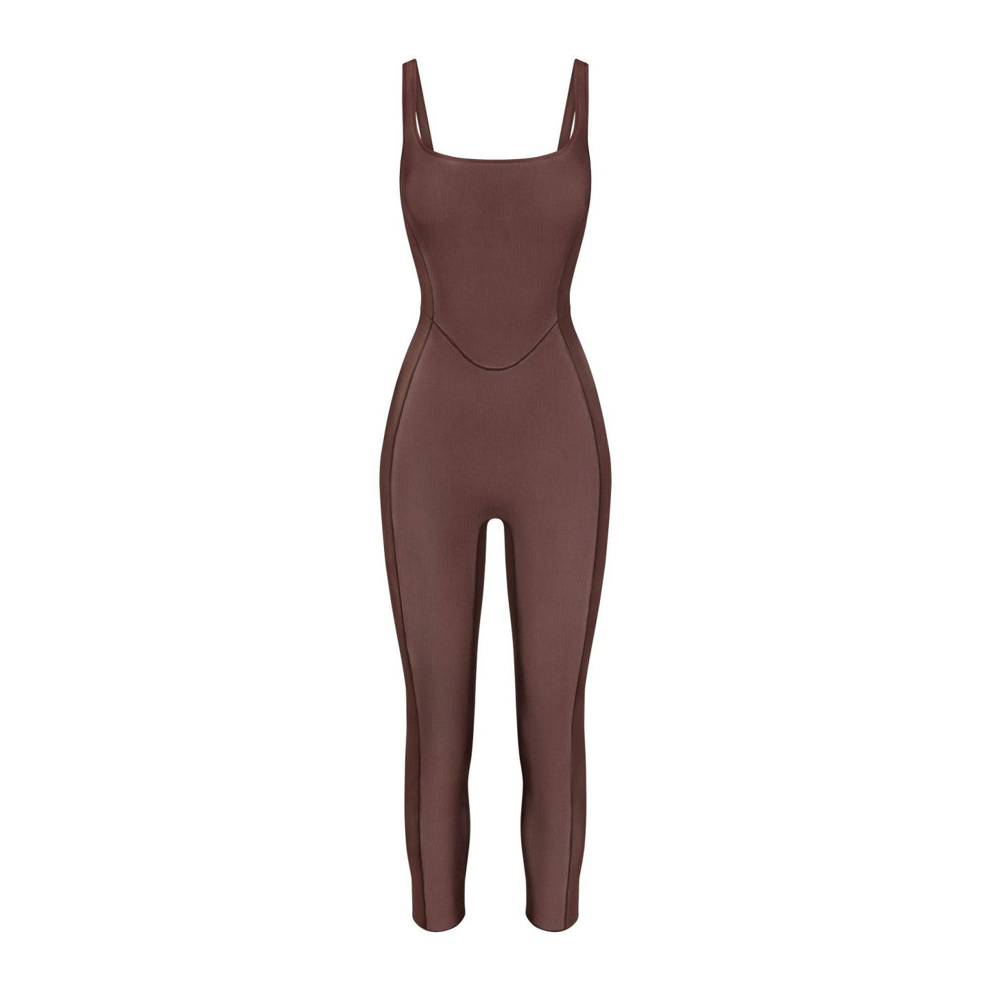 POWER MESH SHAPEWEAR CATSUIT - COCOA