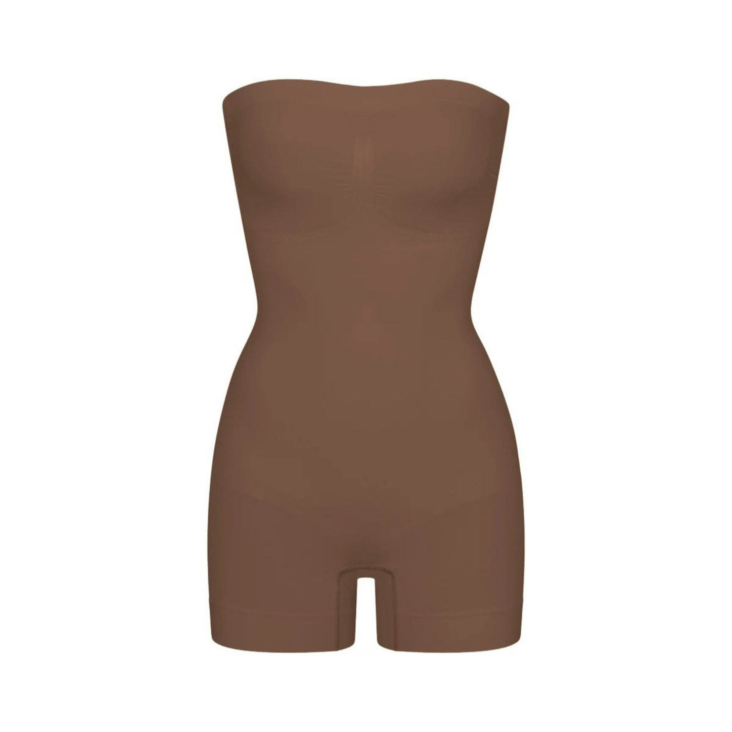SEAMLESS SCULPT STRAPLESS SHORTIE BODYSUIT - JASPER