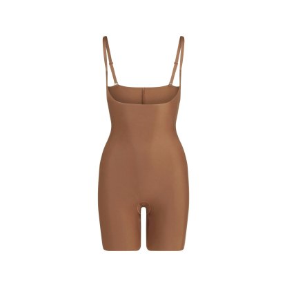 SKIMS BODY CORE SCULPT OPEN BUST MID THIGH BODYSUIT - JASPER