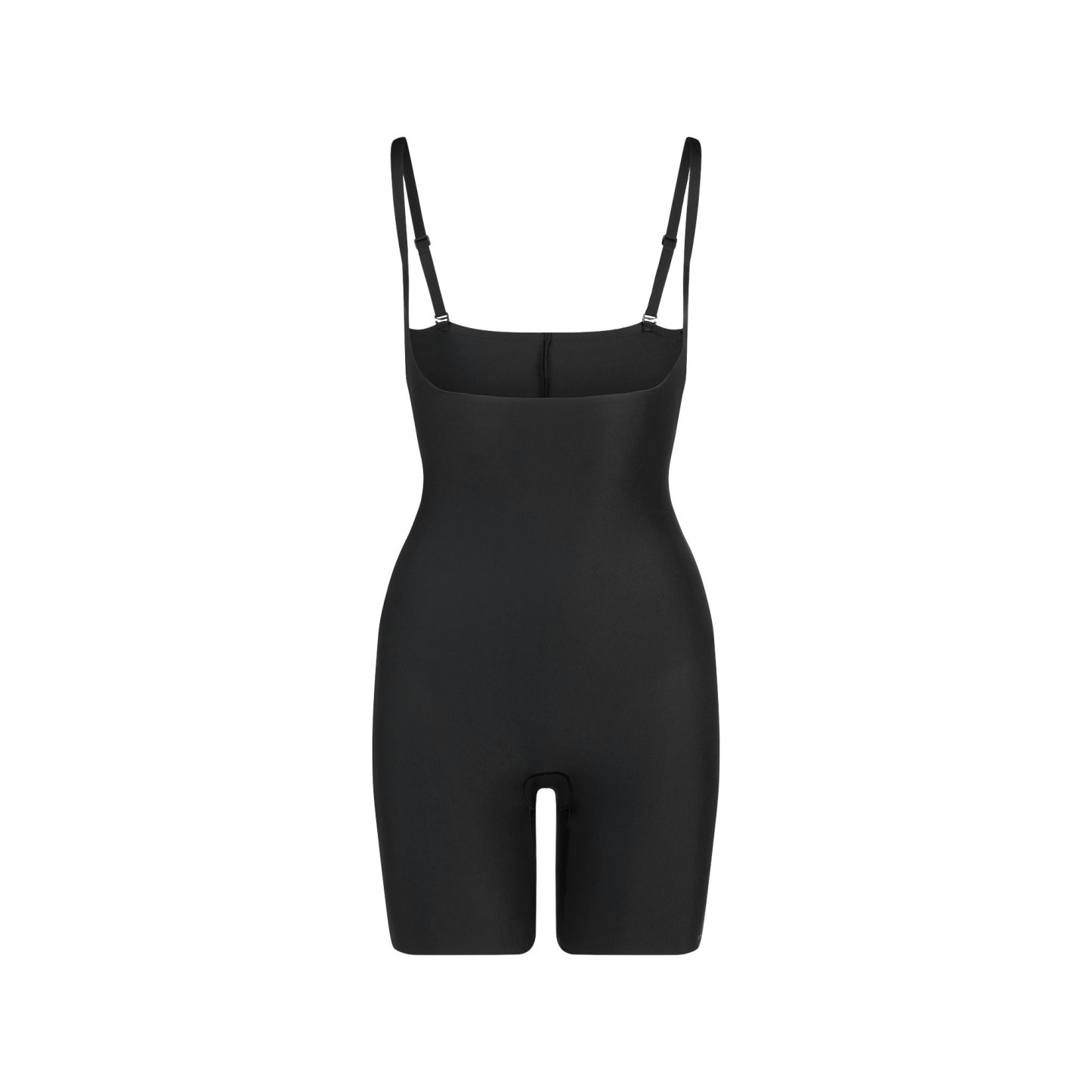 SKIMS BODY CORE SCULPT OPEN BUST MID THIGH BODYSUIT - ONYX