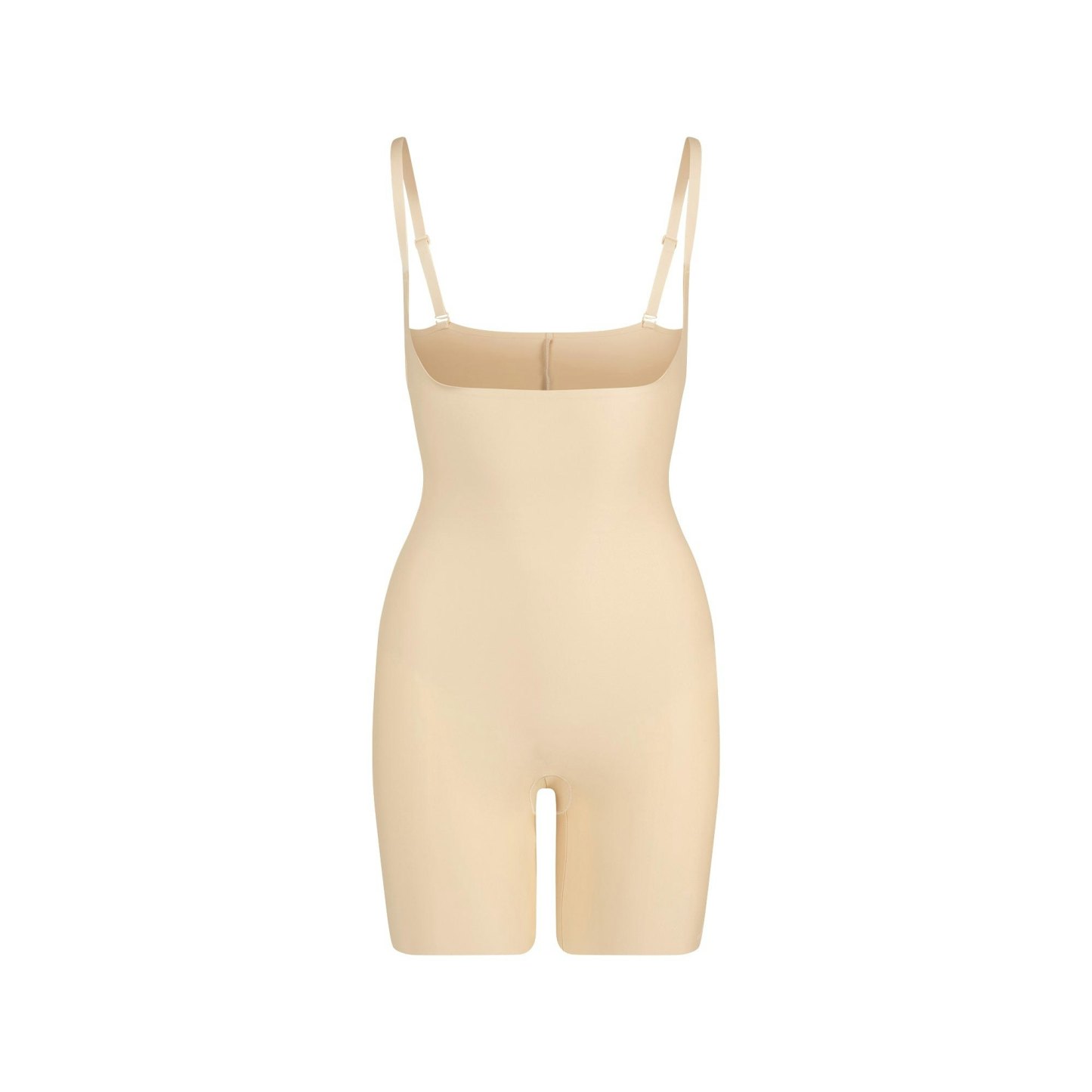 SKIMS BODY CORE SCULPT OPEN BUST MID THIGH BODYSUIT - SAND