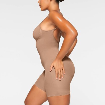 SEAMLESS SCULPT LOW BACK MID THIGH BODYSUIT - SIENNA