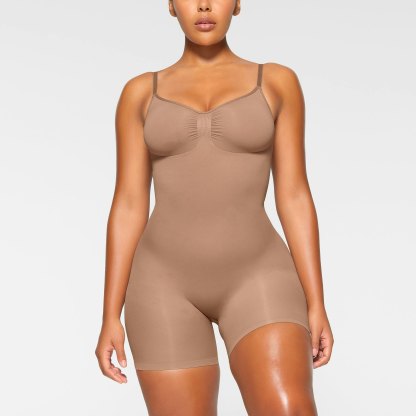 SEAMLESS SCULPT MID THIGH BODYSUIT - SIENNA