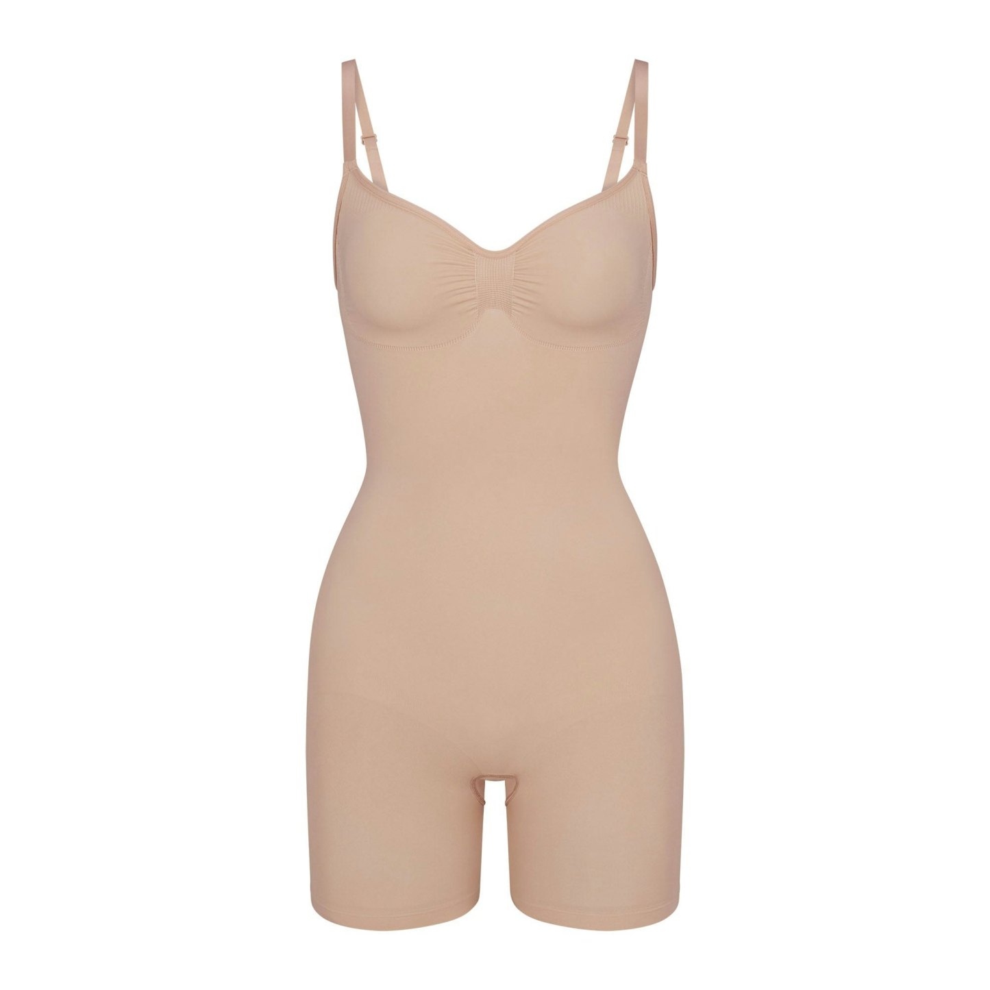 SEAMLESS SCULPT MID THIGH BODYSUIT - MICA