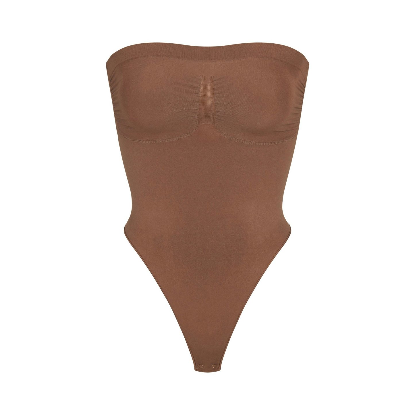 SEAMLESS SCULPT STRAPLESS THONG BODYSUIT - JASPER