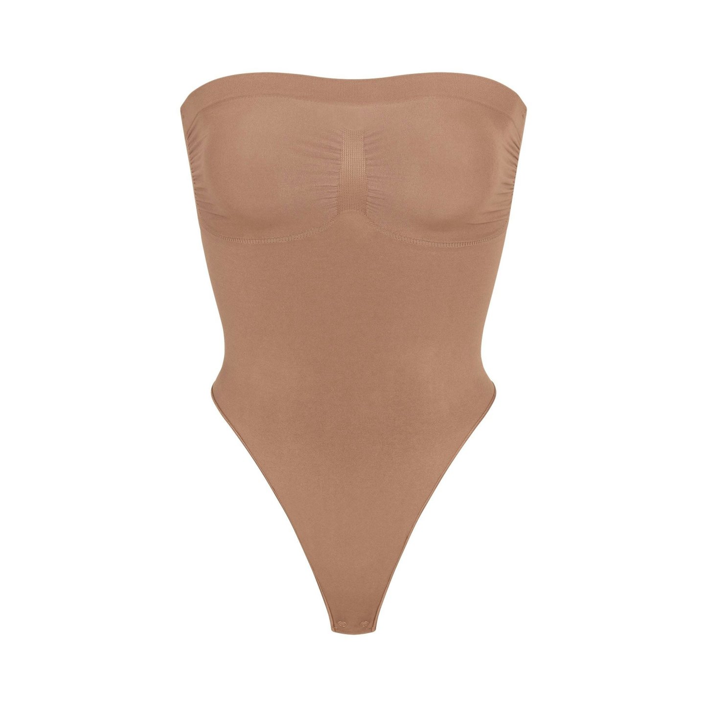 SEAMLESS SCULPT STRAPLESS THONG BODYSUIT - SIENNA