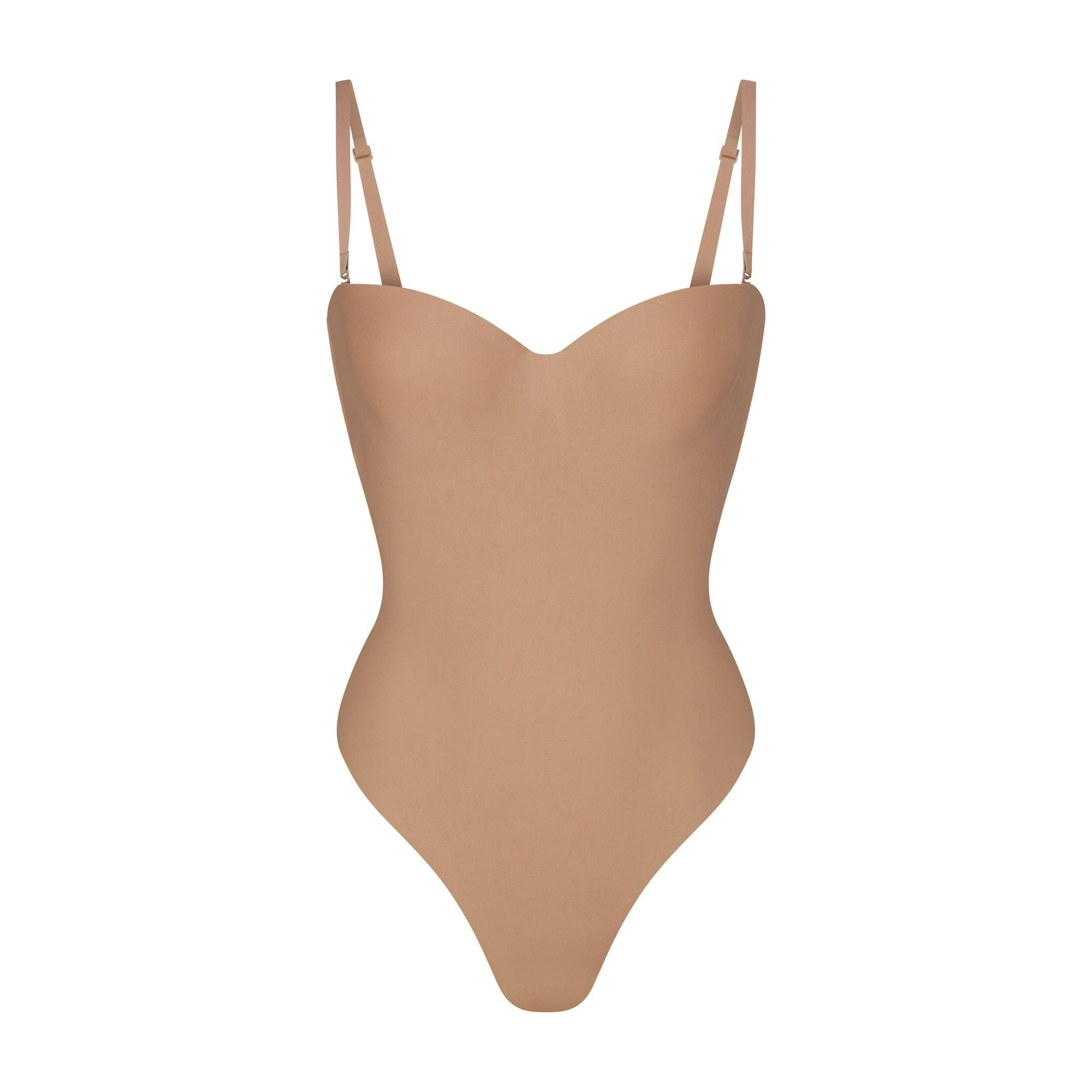 SKIMS BODY UNDERWIRE THONG BODYSUIT - SIENNA
