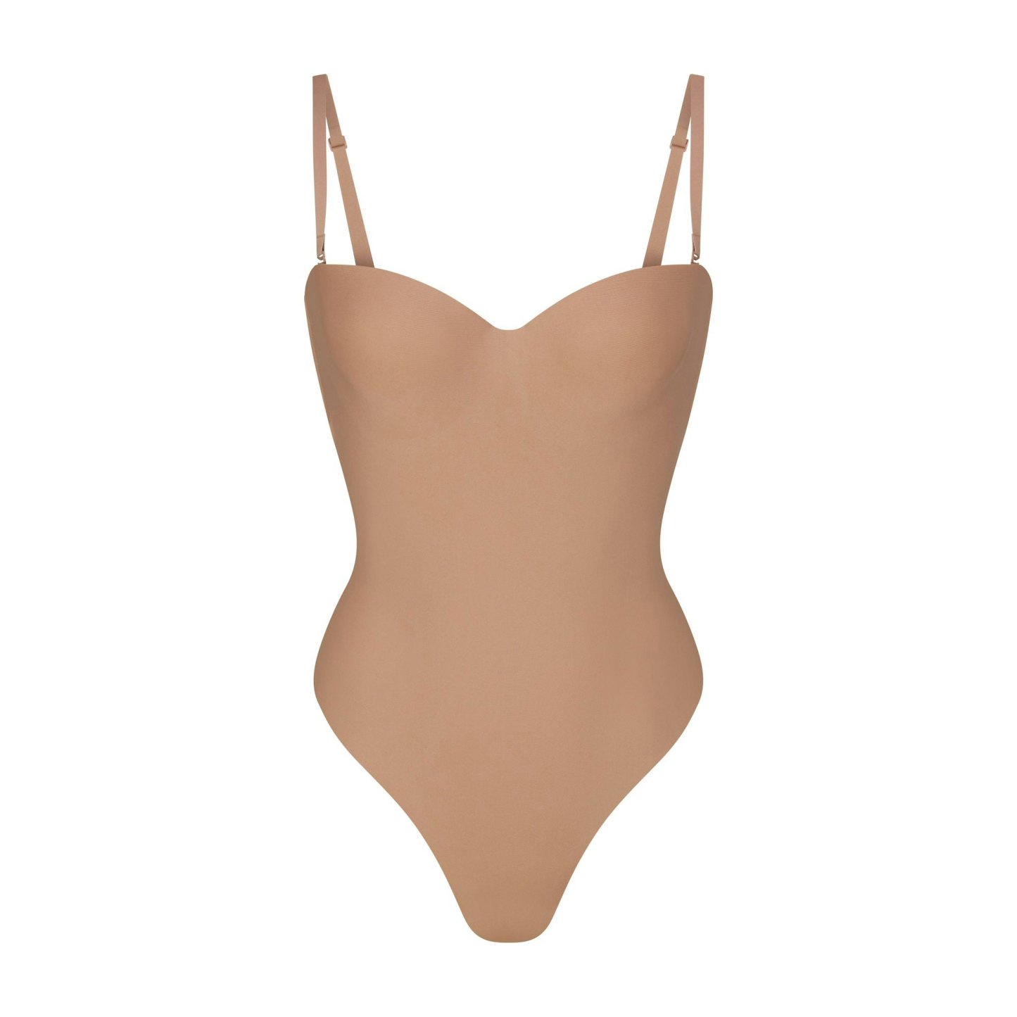 SKIMS BODY UNDERWIRE THONG BODYSUIT - SIENNA