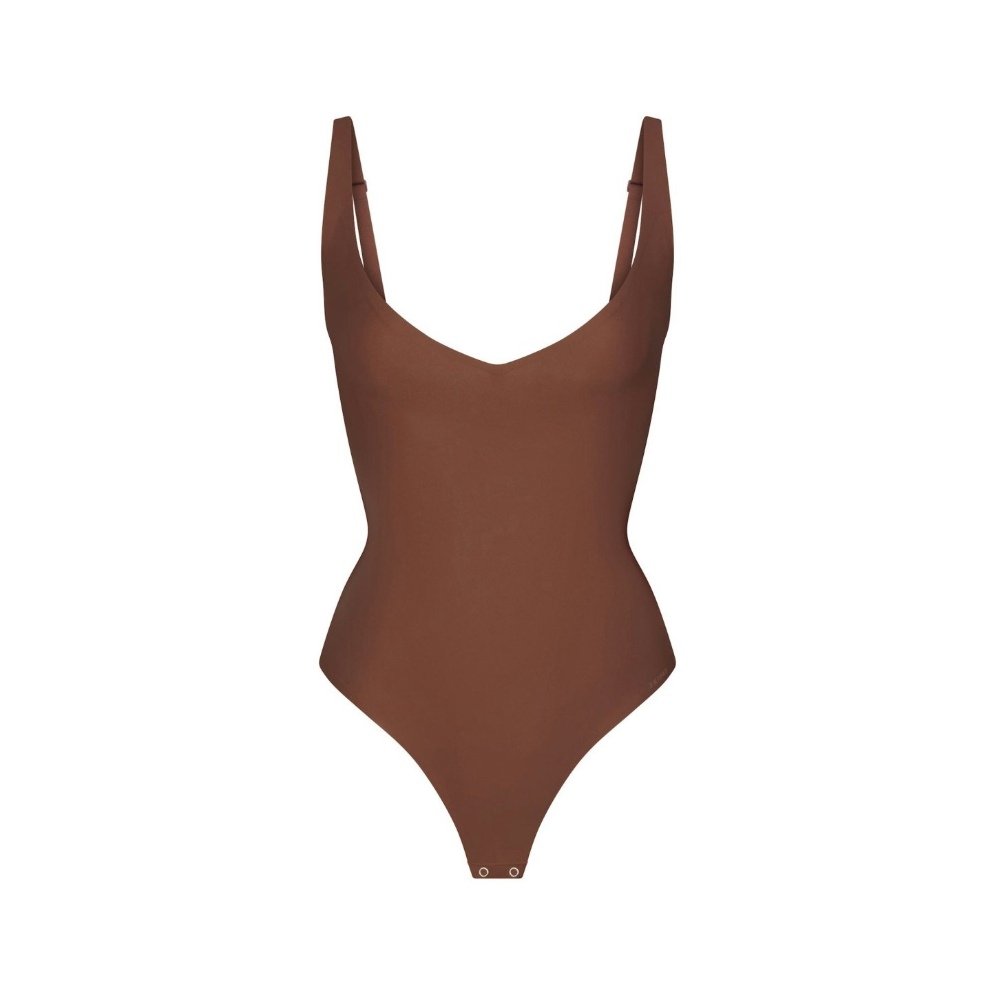 SKIMS BODY CORE SCULPT PLUNGE THONG BODYSUIT - JASPER