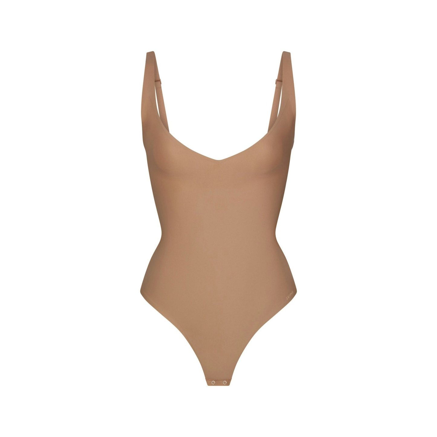 SKIMS BODY CORE SCULPT PLUNGE THONG BODYSUIT - SIENNA