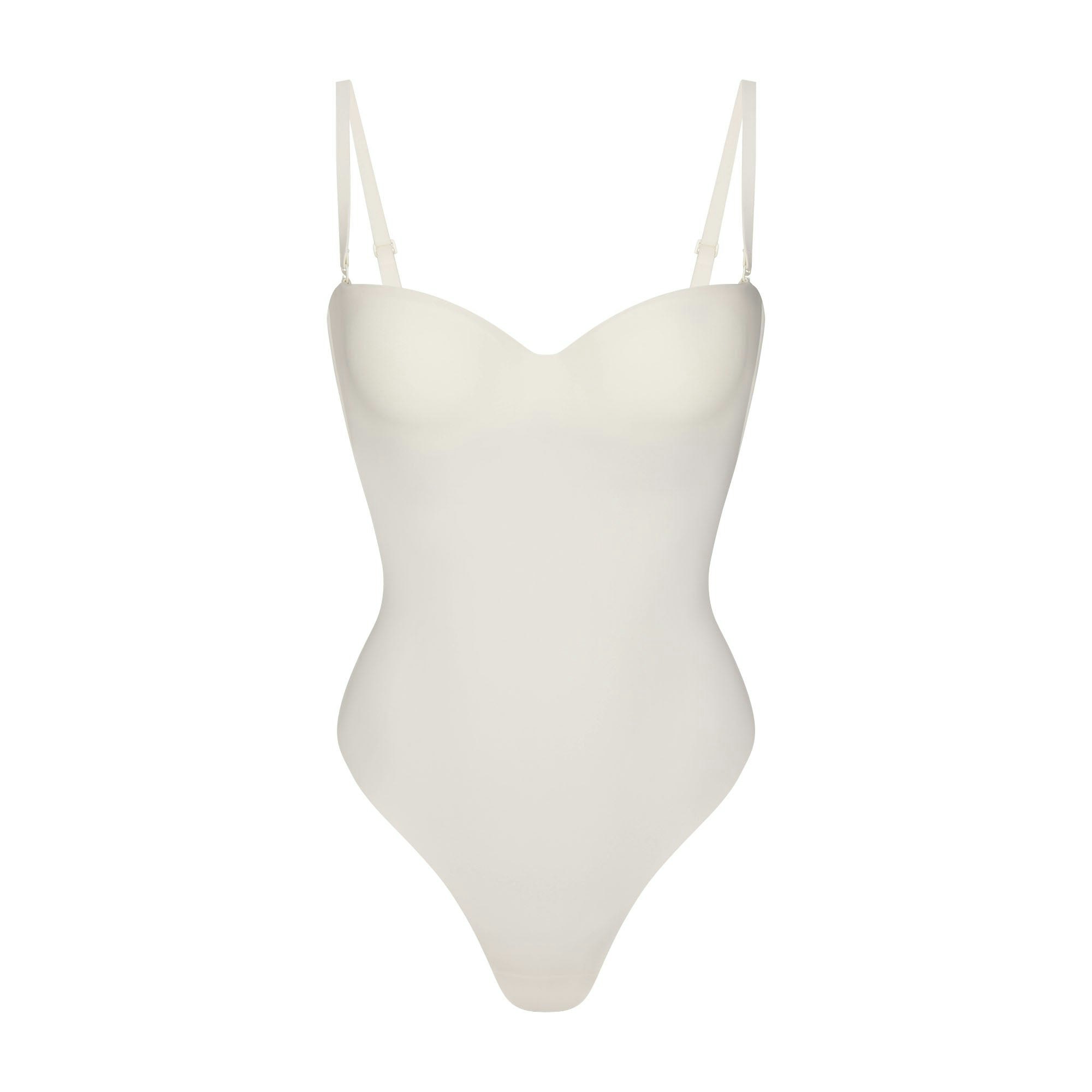 SKIMS BODY UNDERWIRE THONG BODYSUIT - IVORY