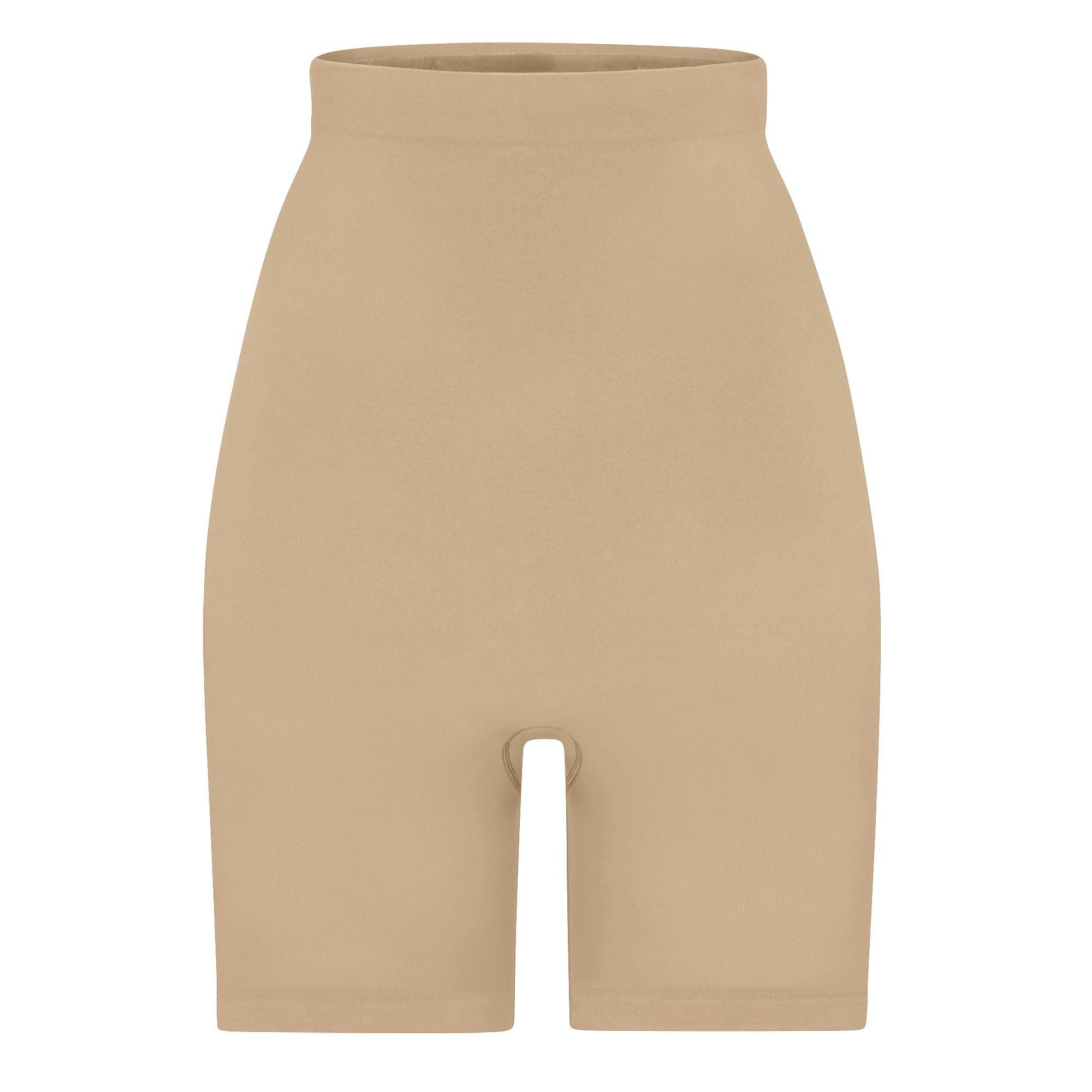 SEAMLESS SCULPT HIGH-WAISTED ABOVE THE KNEE SHORT - CLAY