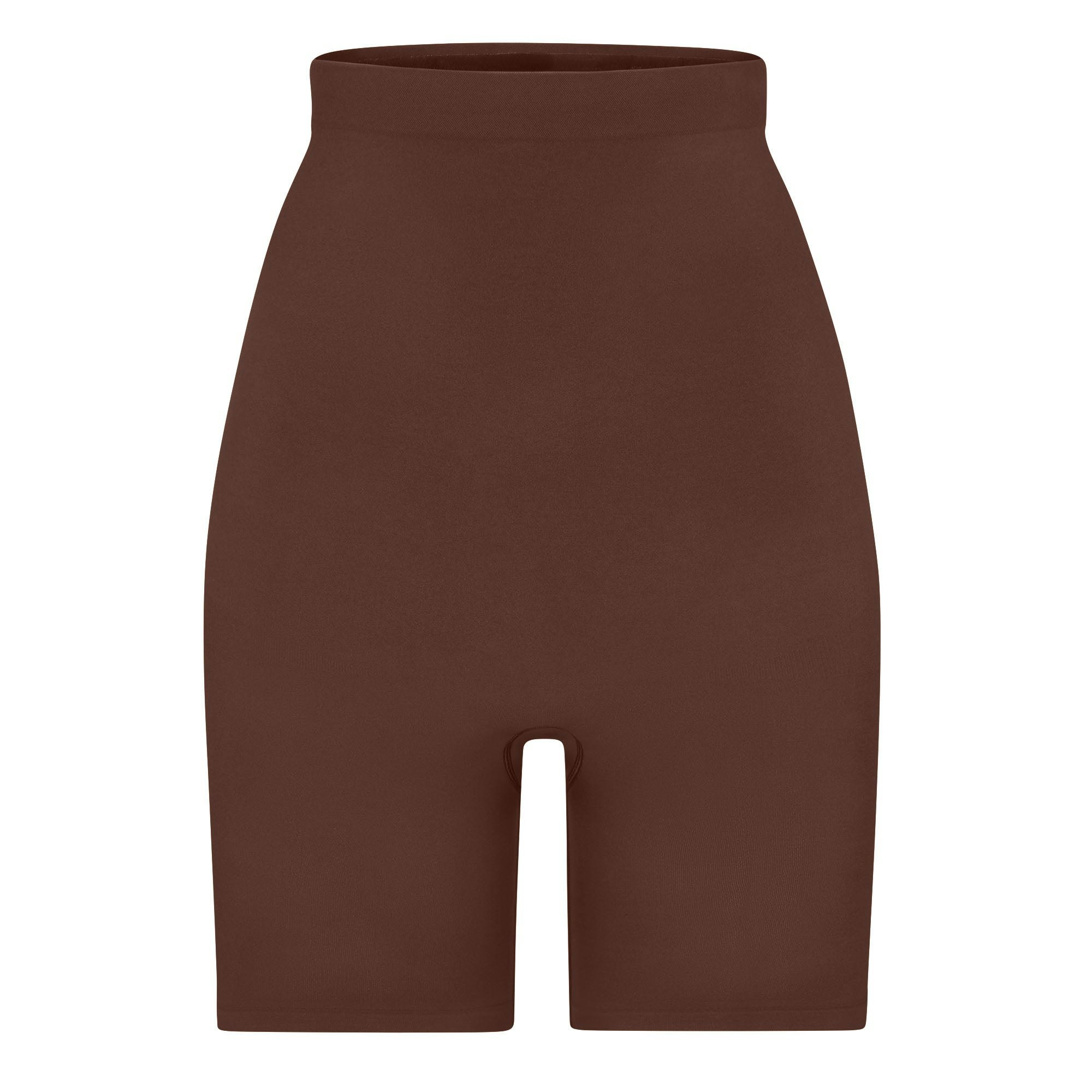 SEAMLESS SCULPT HIGH-WAISTED ABOVE THE KNEE SHORT - COCOA