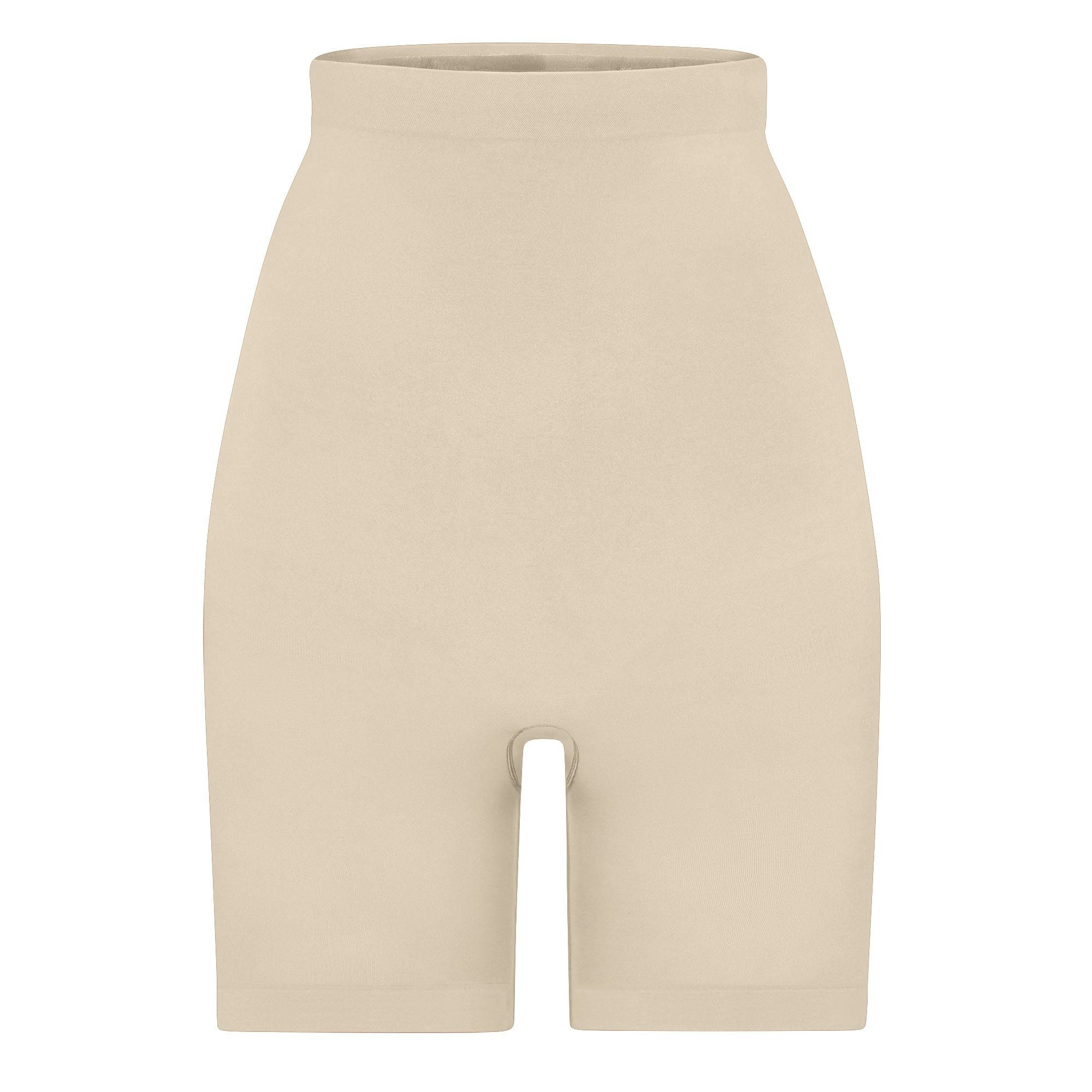 SEAMLESS SCULPT HIGH-WAISTED ABOVE THE KNEE SHORT - SAND