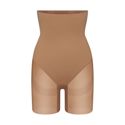 POWER MESH SHAPEWEAR CORE SCULPT HIGH-WAISTED MID THIGH SHORT - SIENNA