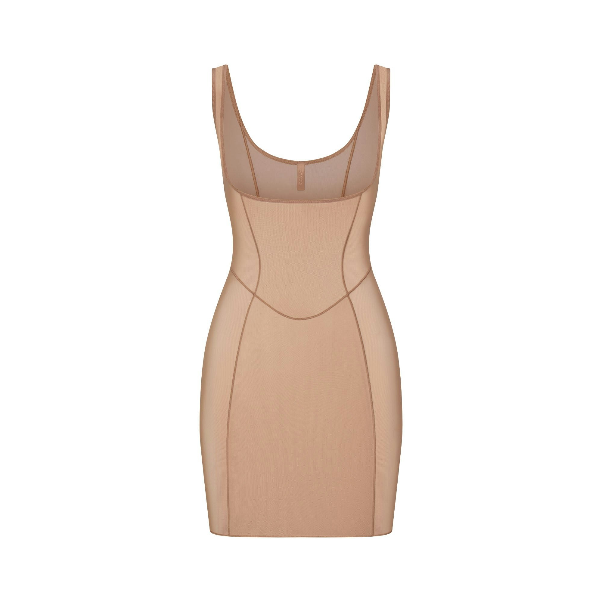 POWER MESH SHAPEWEAR OPEN BUST SLIP DRESS - SIENNA