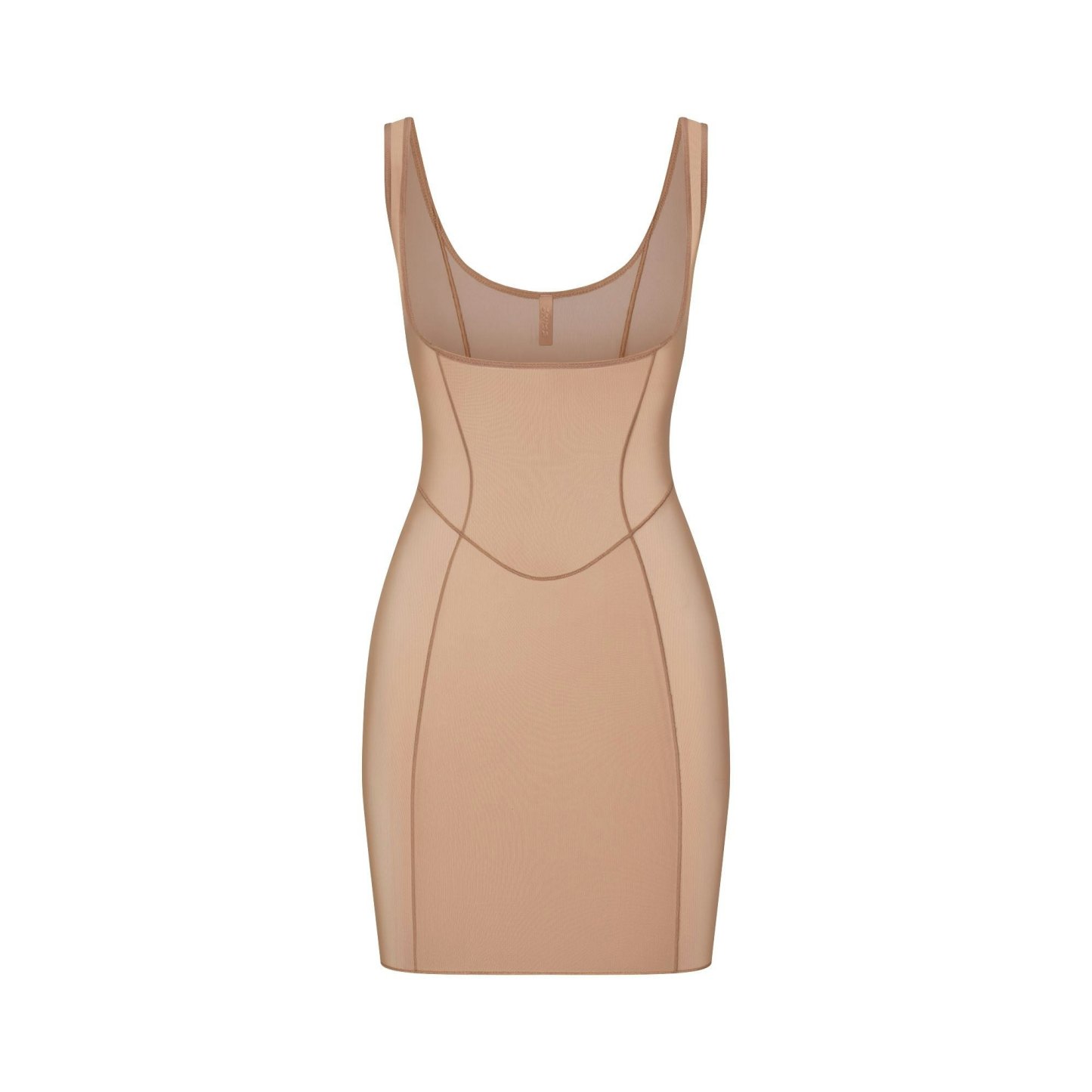 POWER MESH SHAPEWEAR OPEN BUST SLIP DRESS - SIENNA