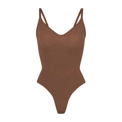 SEAMLESS SCULPT THONG BODYSUIT - JASPER
