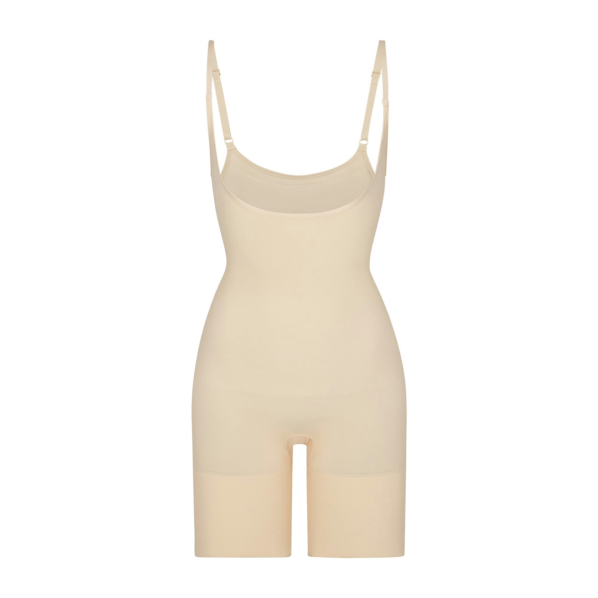 SEAMLESS SCULPT BUTT LIFTING OPEN BUST BODYSUIT - SAND