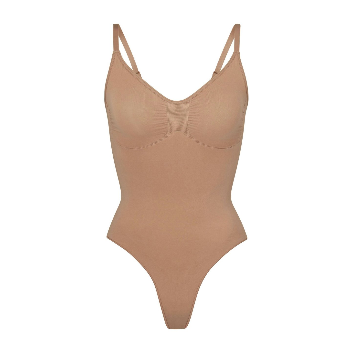 SEAMLESS SCULPT THONG BODYSUIT - SIENNA