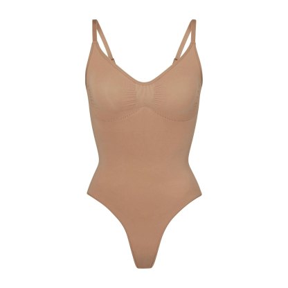 SEAMLESS SCULPT THONG BODYSUIT - SIENNA
