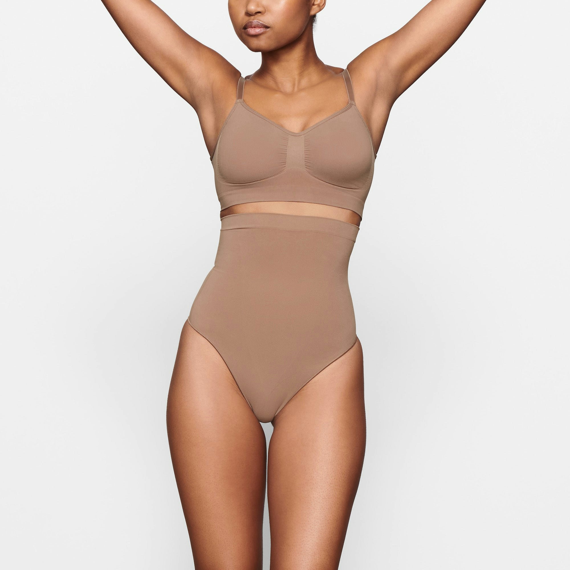 SEAMLESS SCULPT HIGH-WAISTED THONG - SIENNA