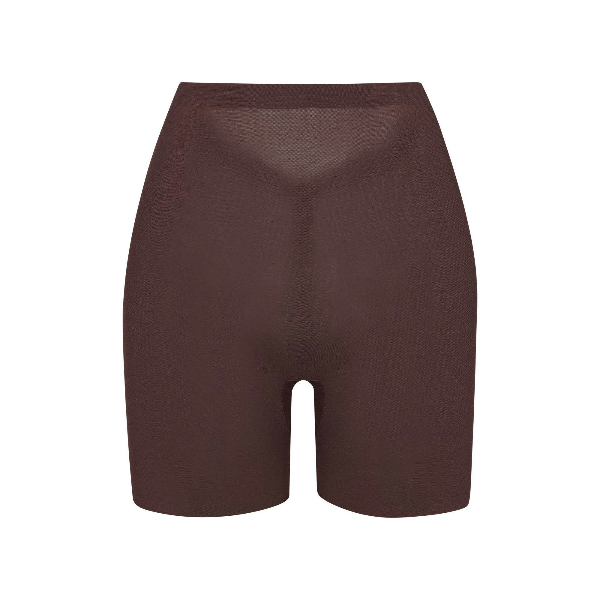 SHEER SCULPT LOW BACK SHORT - COCOA